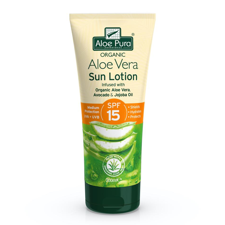 Aloe Pura Aloe Vera Sun Lotion SPF15 200ml